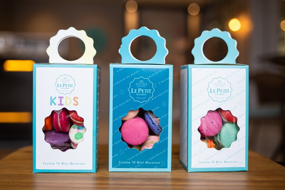 Kit com 10 mini macarons - Le Petit Macaron